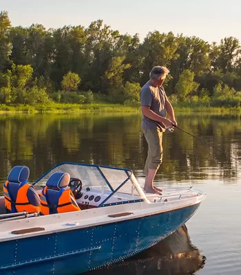 man on boat