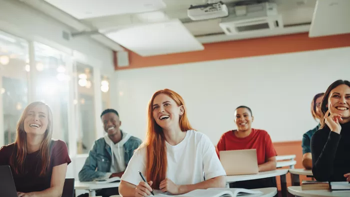 students learning in the classroom