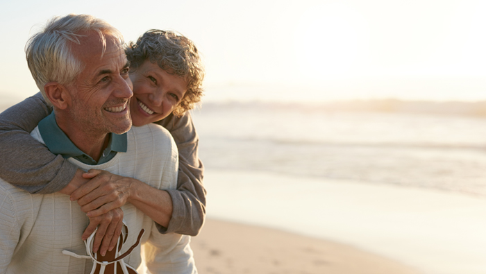 older couple enjoying themselves