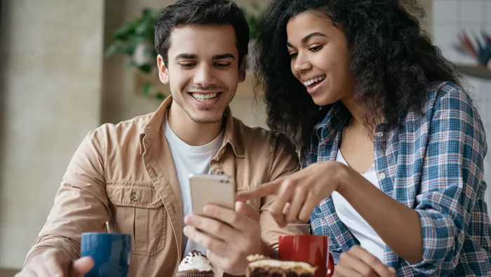 couple reviewing finances