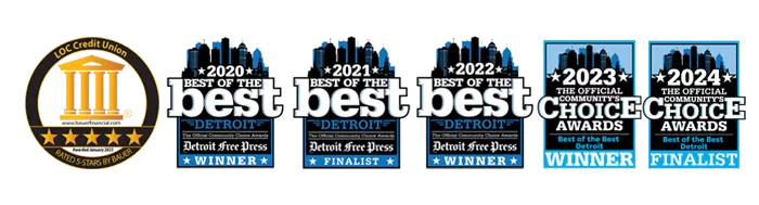 best of best and bauer financial logos